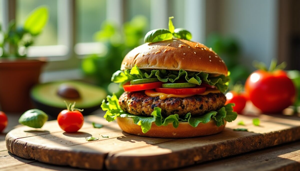 Délices Veggies : Recettes Faciles et Gourmandes de Burgers Végétariens