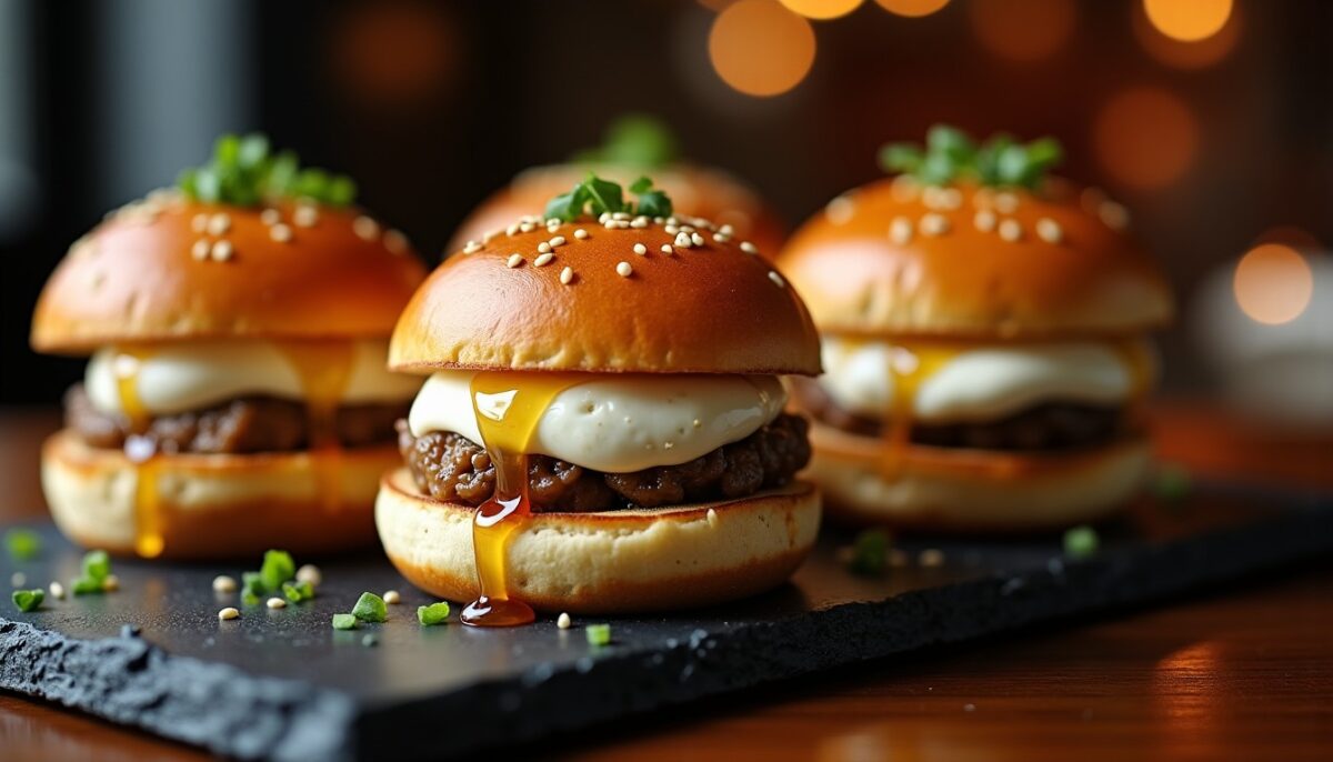 Mini burgers apéritifs au chèvre et miel : l'alliance gourmande et élégante pour vos saveurs